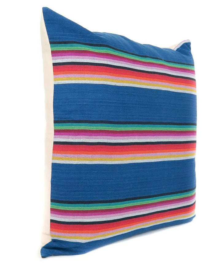 Blue Striped Throw Pillows