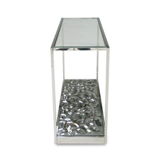 Load image into Gallery viewer, Modrest Braxton - Contemporary Clear Wave Glass Console Table
