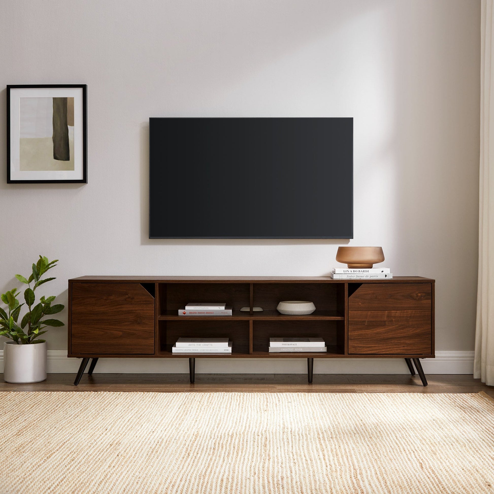 Noah Mid-Century Modern Angular TV Stand Collection