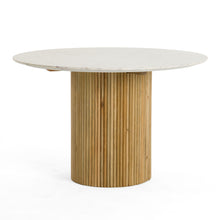 Load image into Gallery viewer, Modrest - Cambridge White Marble &amp; Mango Round Dining Table
