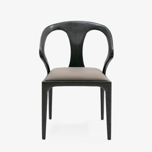 Modrest Campbell - Mid-Century Modern Grey & Black Ash Dining Chair