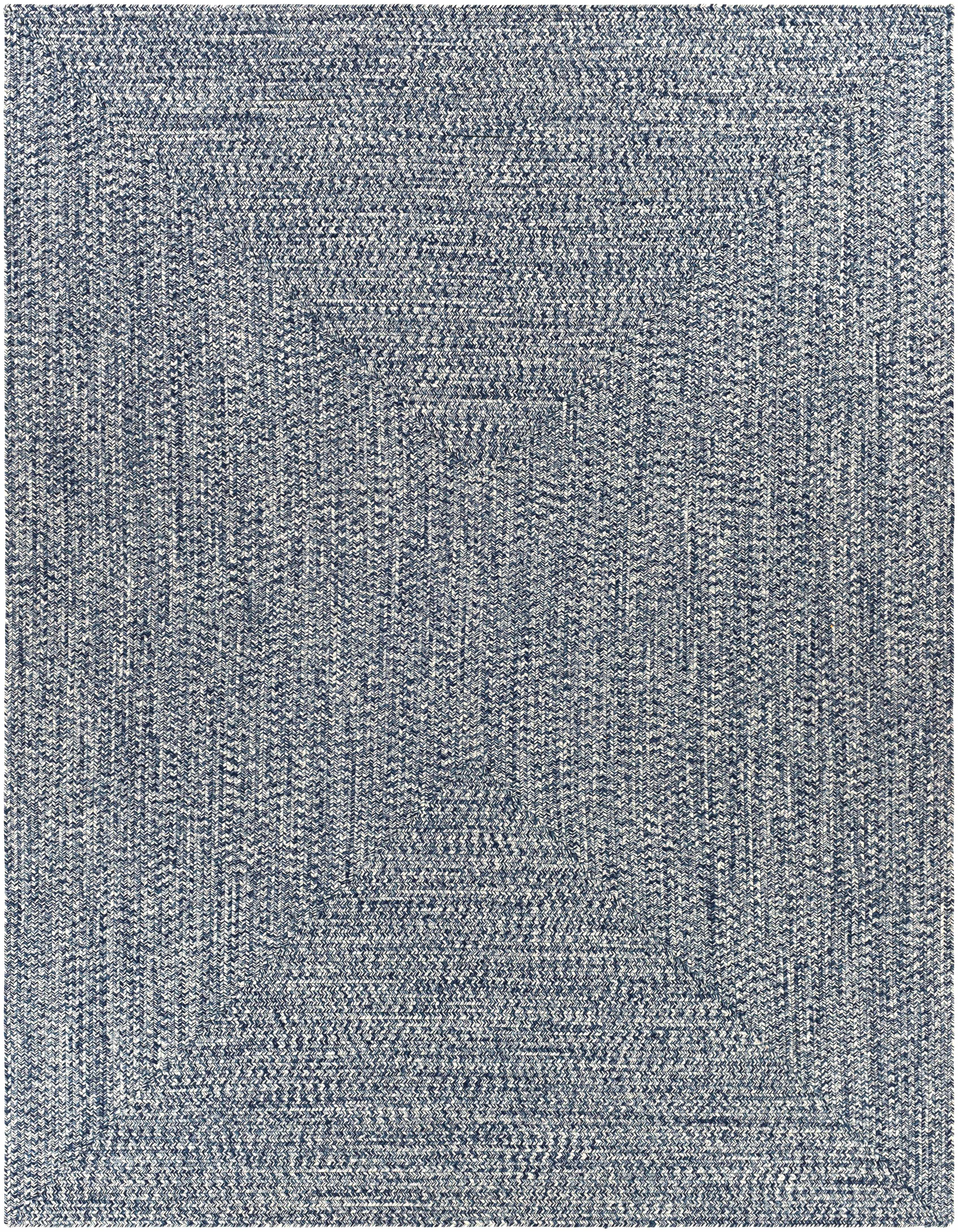 Braided Faux Jute Rug, Blue