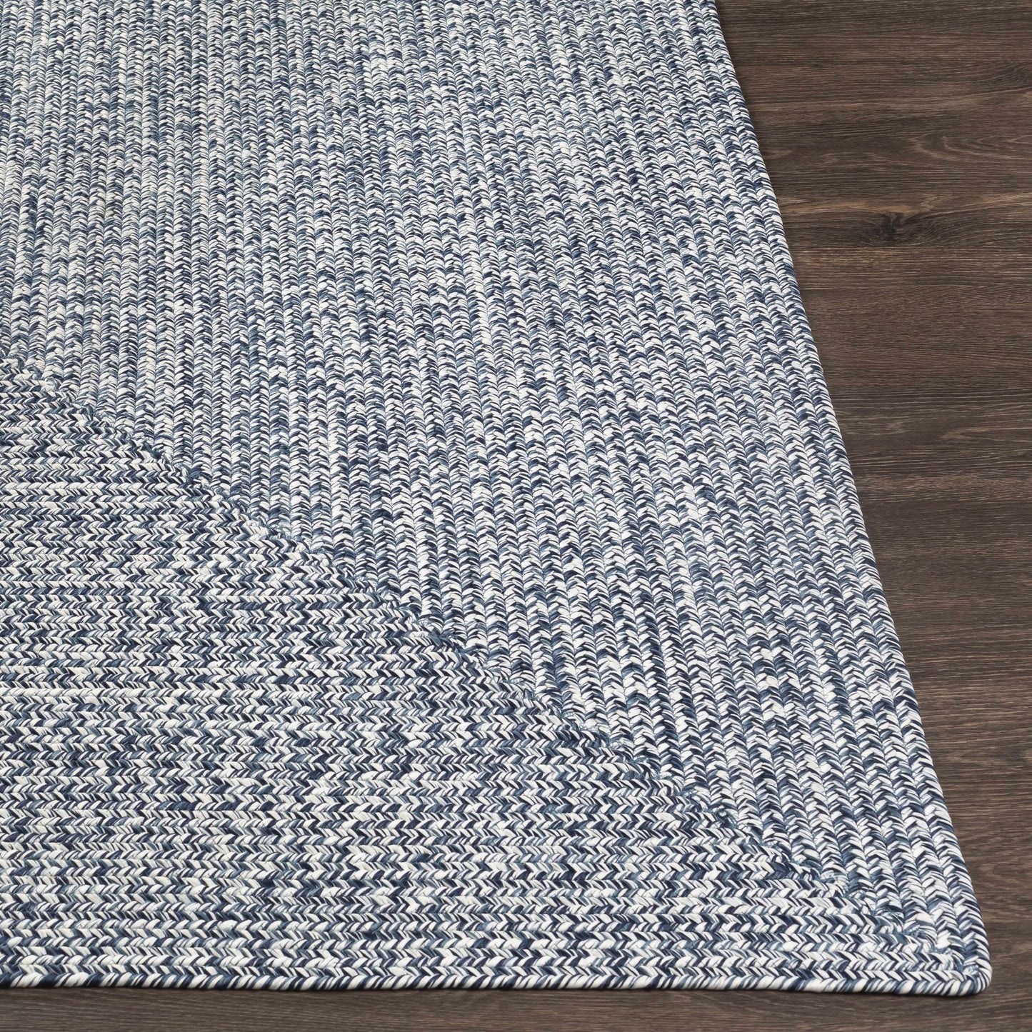 Braided Faux Jute Rug, Blue