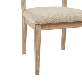 Kelly Dining Side Chair, Light Brown (Set of 2)