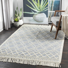 Load image into Gallery viewer, Ramsbury Ivory &amp; Blue Area Rug
