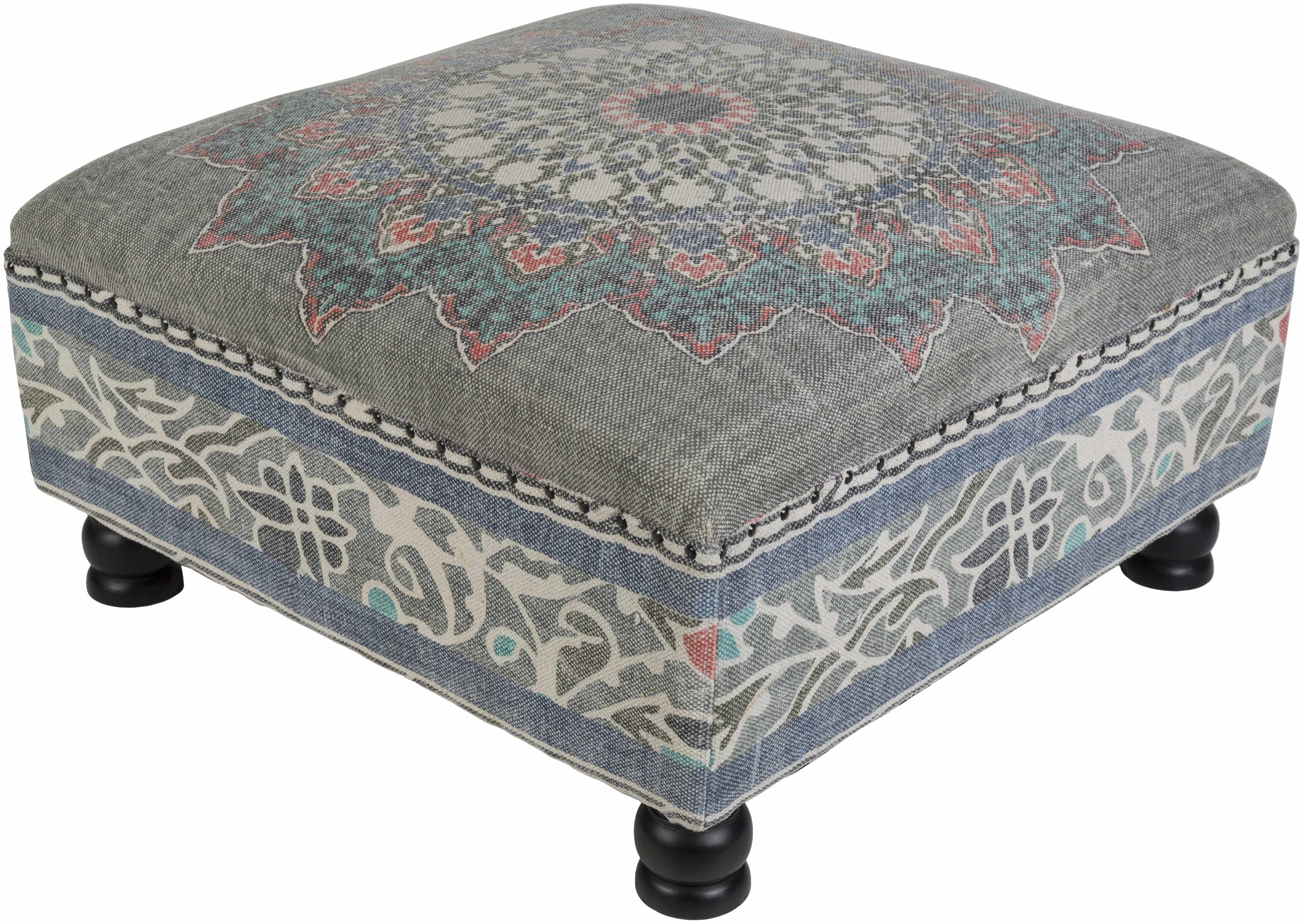 Swinton Ottoman Pouf, Gray