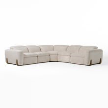 Load image into Gallery viewer, Divani Casa Conrad - Modern Beige Fabric Sectional With 3 Recliners
