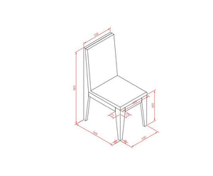Modrest Aura Modern White Dining Chair (Set of 2)