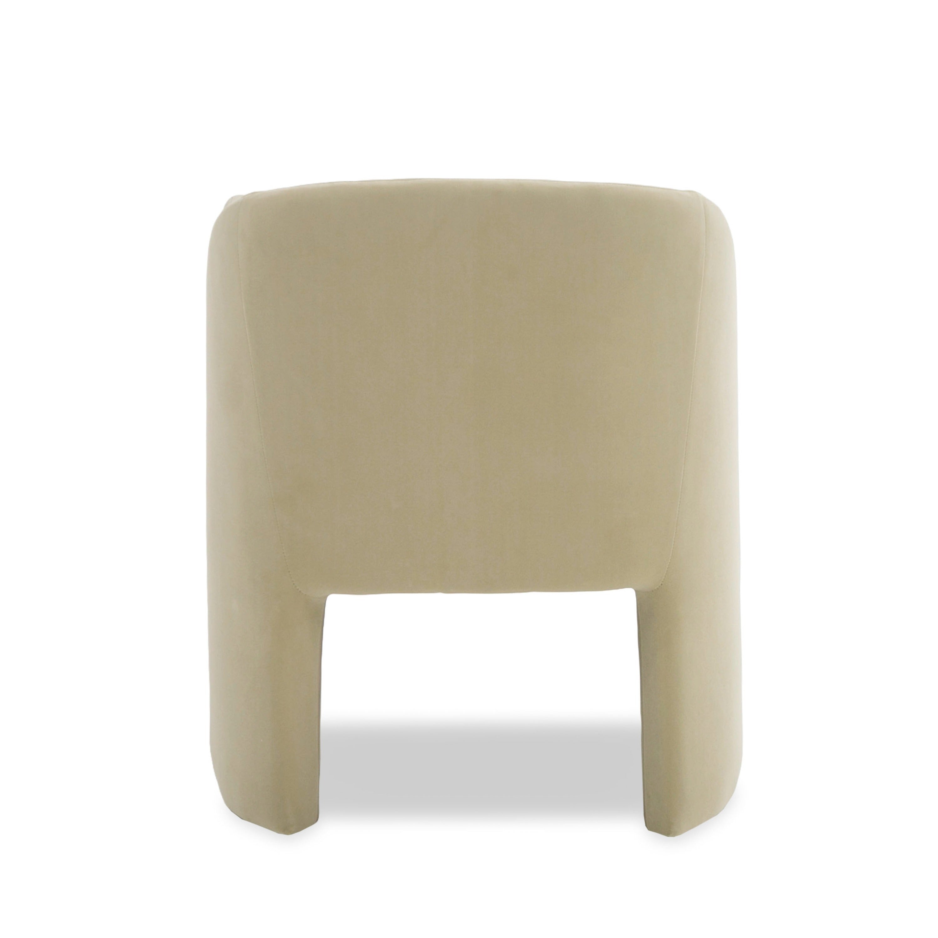 Modrest Danube - Modern Beige Fabric Dining Chair