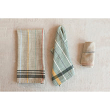 Load image into Gallery viewer, Woven Cotton Tea Towel with Stripes
