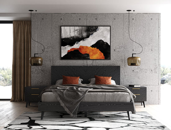 Modrest Diana - Queen Modern Grey Ash Bedroom Set