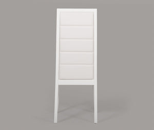 Donna - Contemporary White Leatherette Dining Chair (Set of 2)