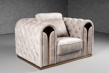 Load image into Gallery viewer, Divani Casa Dosie - Transitional Beige Velvet Chair
