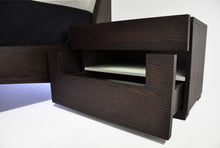 Load image into Gallery viewer, Ceres Modern Brown Oak and Grey Nightstand
