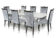 Load image into Gallery viewer, A&amp;X Centro Modern White Crocodile Dining Table
