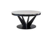 Load image into Gallery viewer, Modrest Alberta - Modern Black and White Ceramic Extendable 59&quot;/86.5&quot; Oval Dining Table
