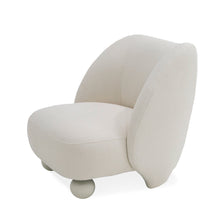 Load image into Gallery viewer, Divani Casa Duran - Contemporary White Fabric Accent Chair

