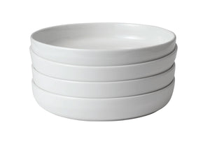 Porcelain Coupe Dinner Plate, Set of 4, White