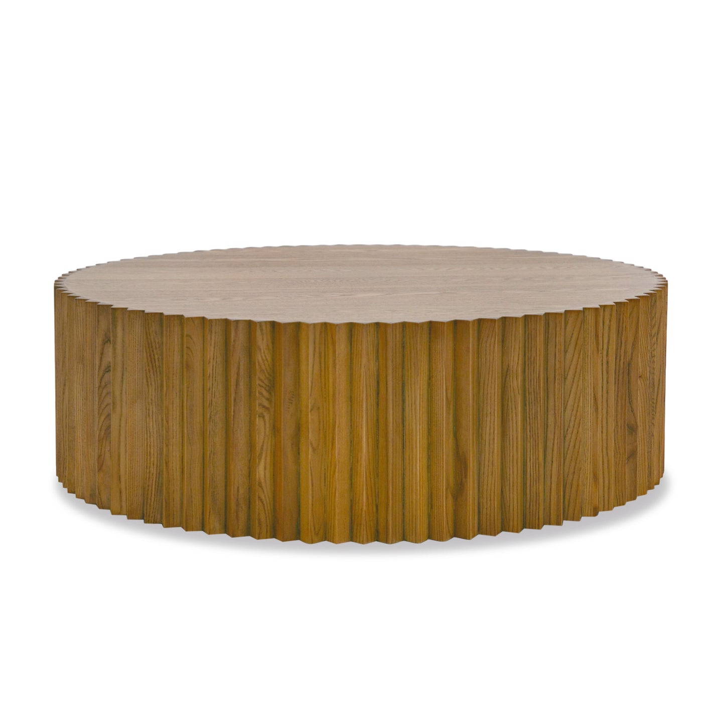 Modrest Espana - Modern Walnut Round Coffee Table