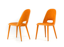 Load image into Gallery viewer, Eugene - Modern Orange Fabric Dining Chair (Set of 2)

