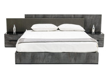 Load image into Gallery viewer, Nova Domus Ferrara - Queen Modern Volcano Oxide Grey Bed with Nightstands
