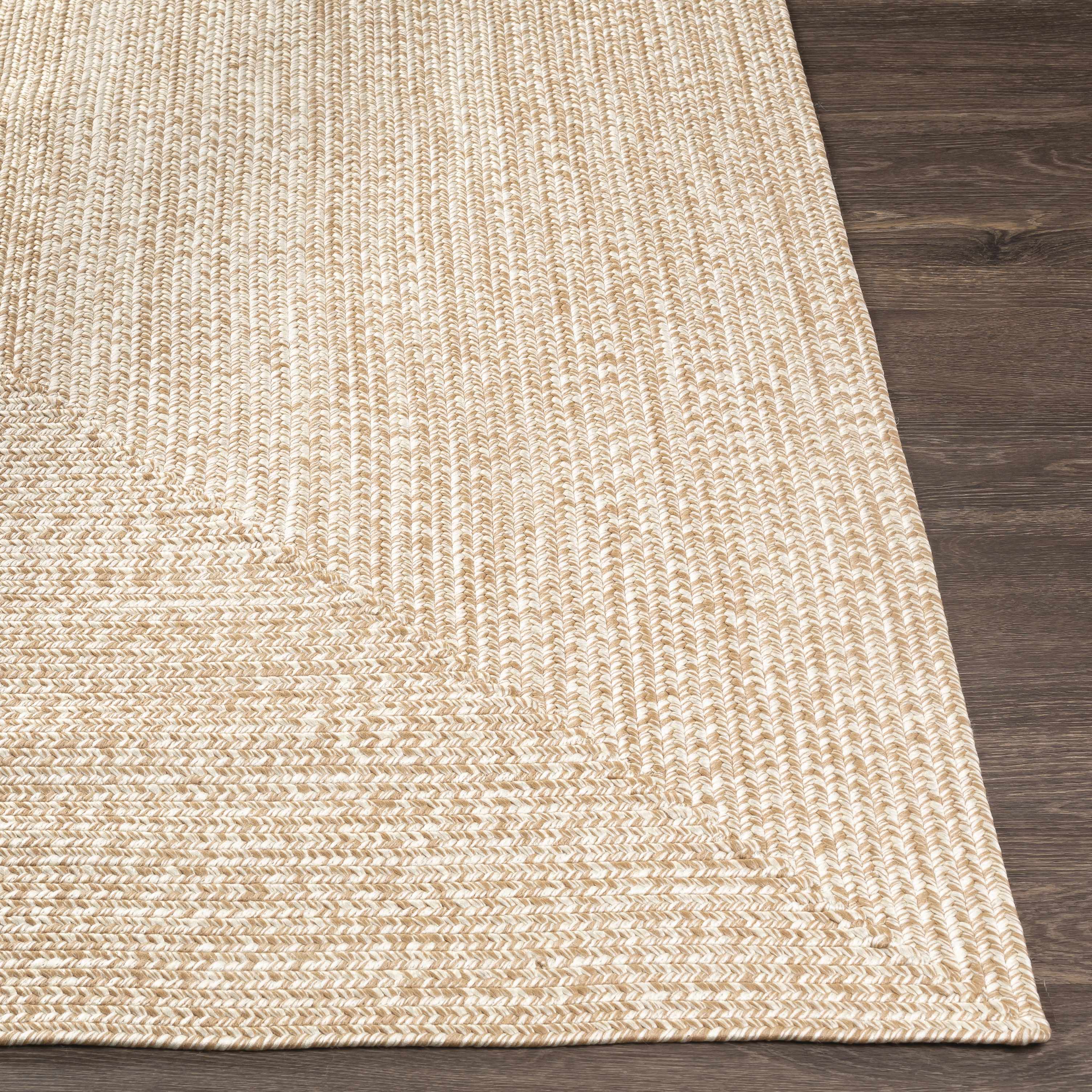 Braided Faux Jute Rug, Cream