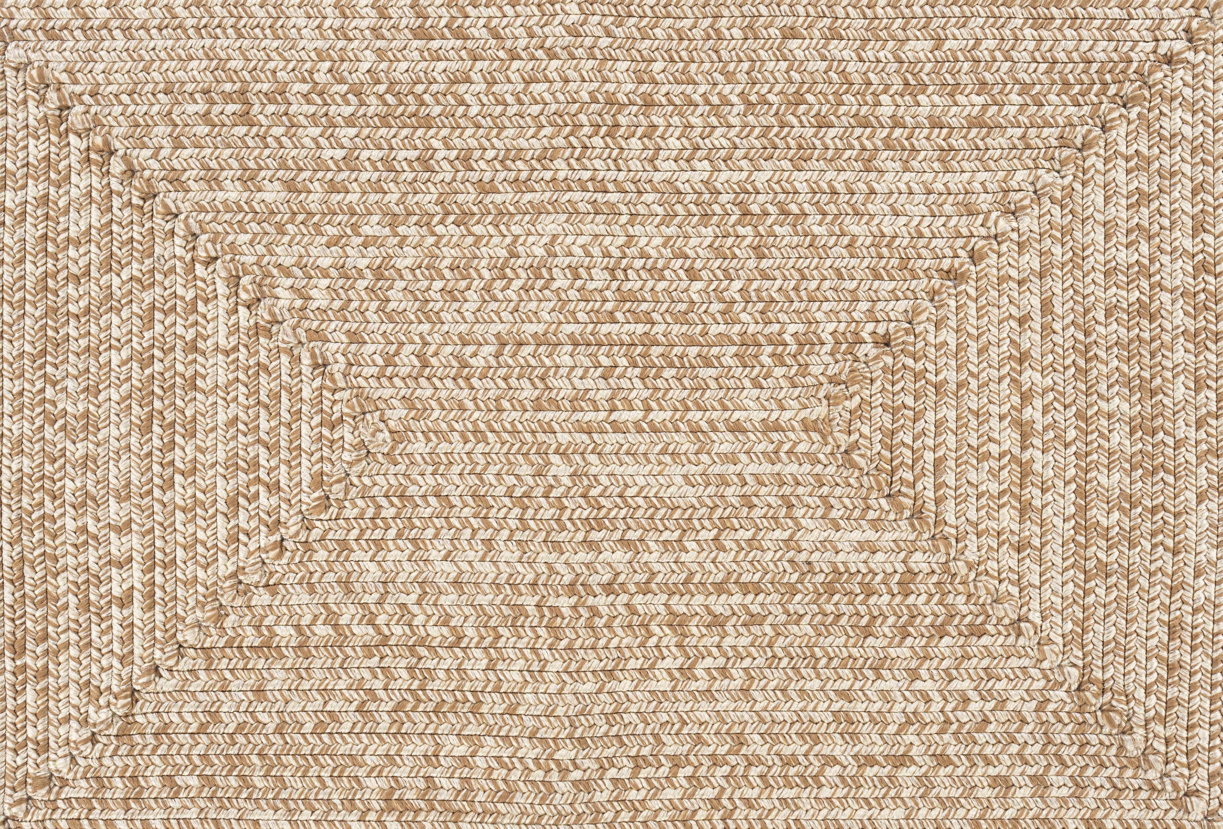 Braided Faux Jute Rug, Cream