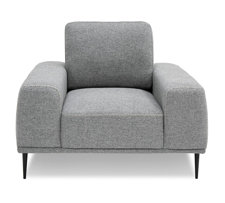 Divani Casa Fonda - Modern Grey Fabric Chair