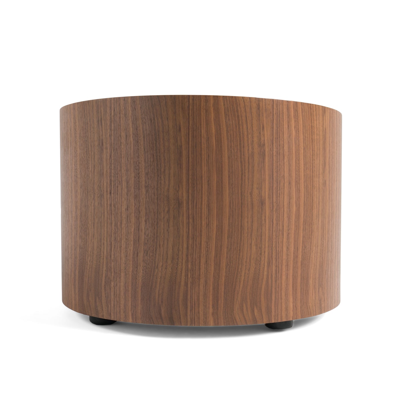 Modrest Geneva - Modern Walnut Round Nightstand