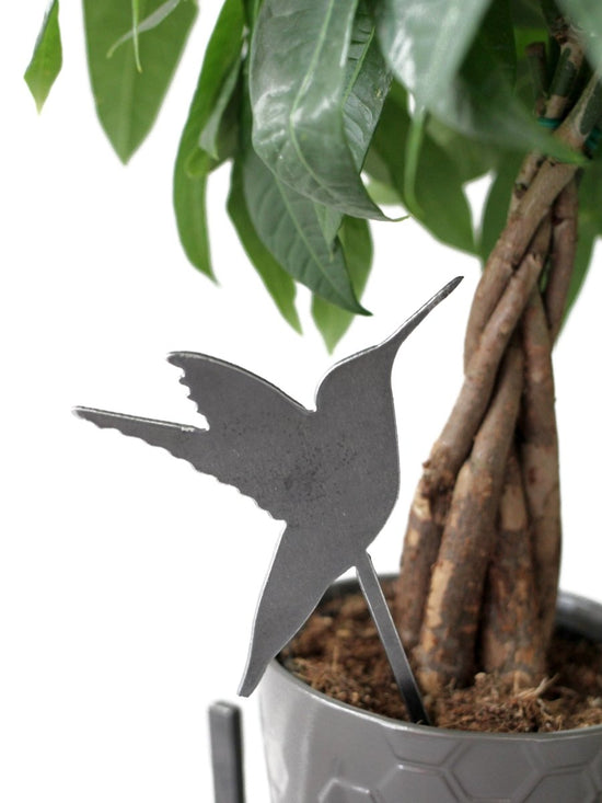 Happy Hummingbird Plant Stake