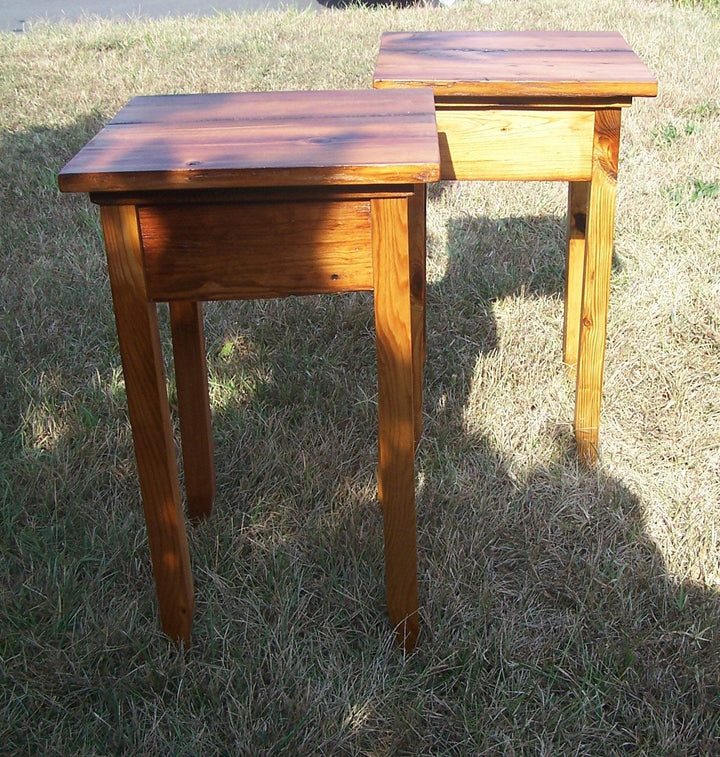 Vintage Wood Small End Table