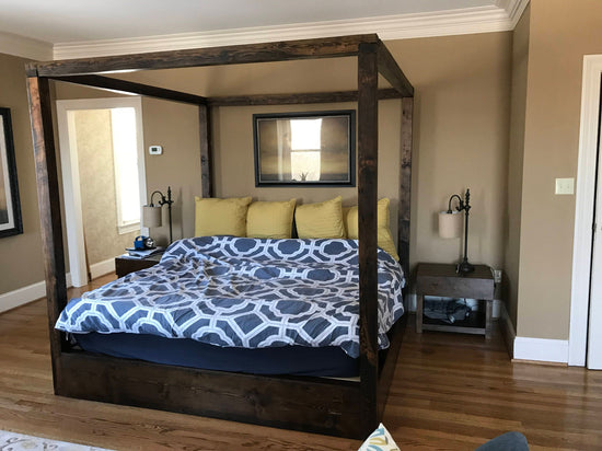 Reclaimed Douglas Fir Canopy Bed