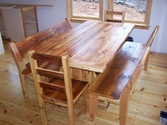 Dining Chair, Handmade Kitchen Chair, Wooden Dining Chair, Reclaimed Wood Chair, Rung Pine Chair, Rustic Farmhouse Chair, Pine Wood