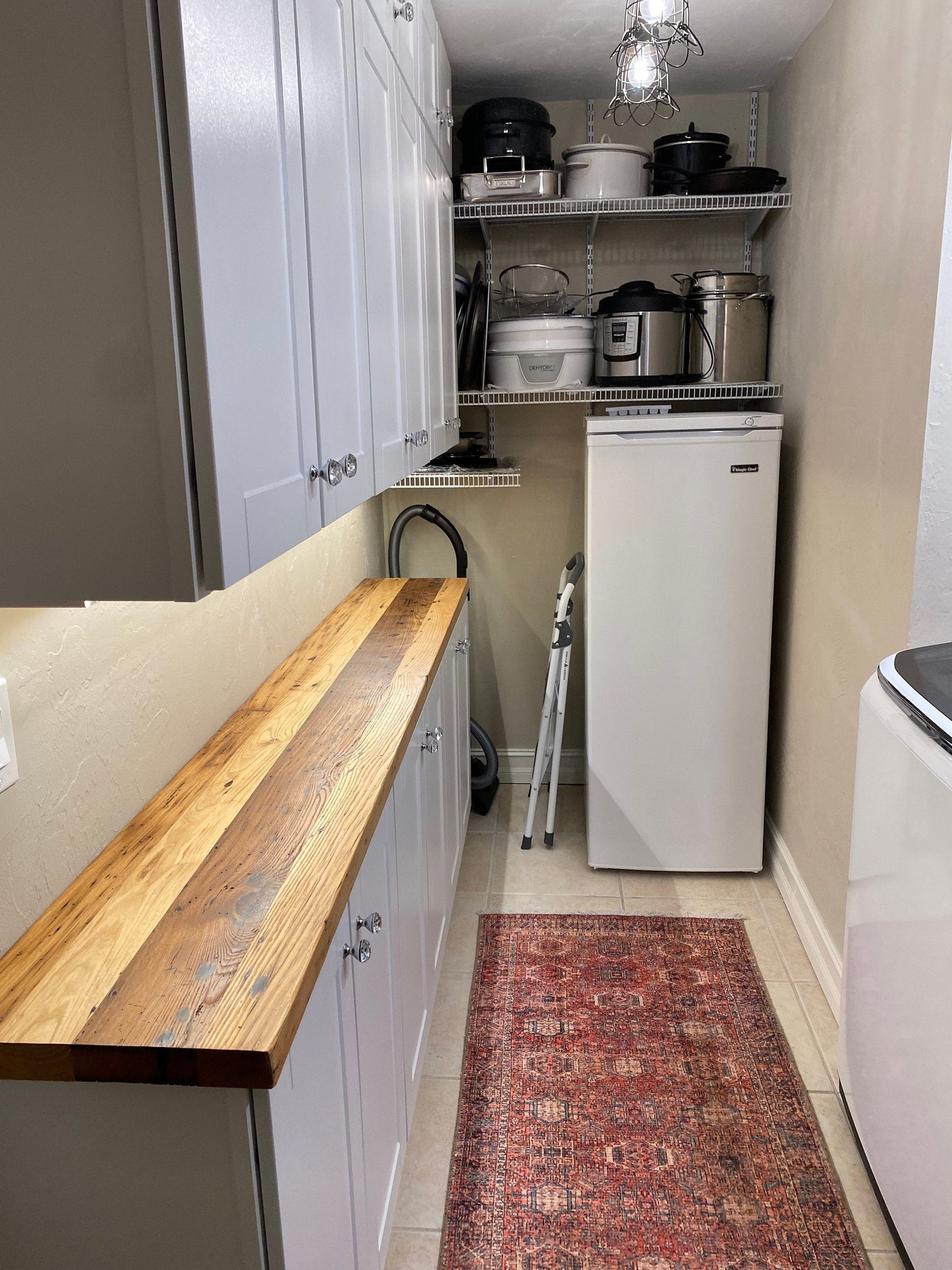 Reclaimed Wormy Chestnut Butcher Block Countertop