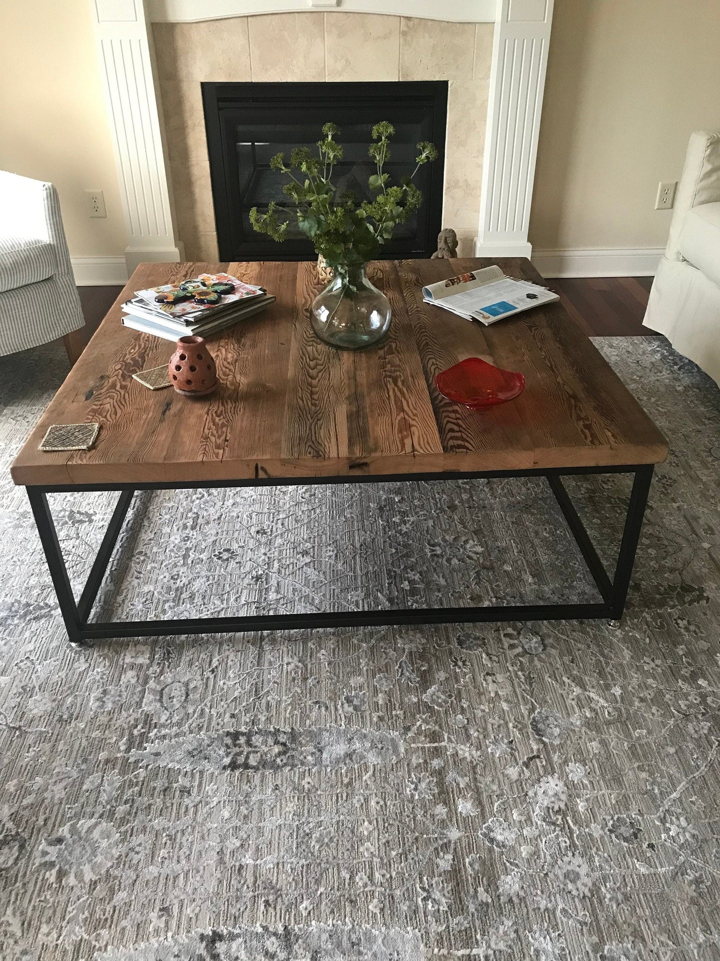 Square Reclaimed Wood Coffee Table