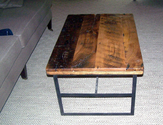 Solid Wood Industrial Coffee Table