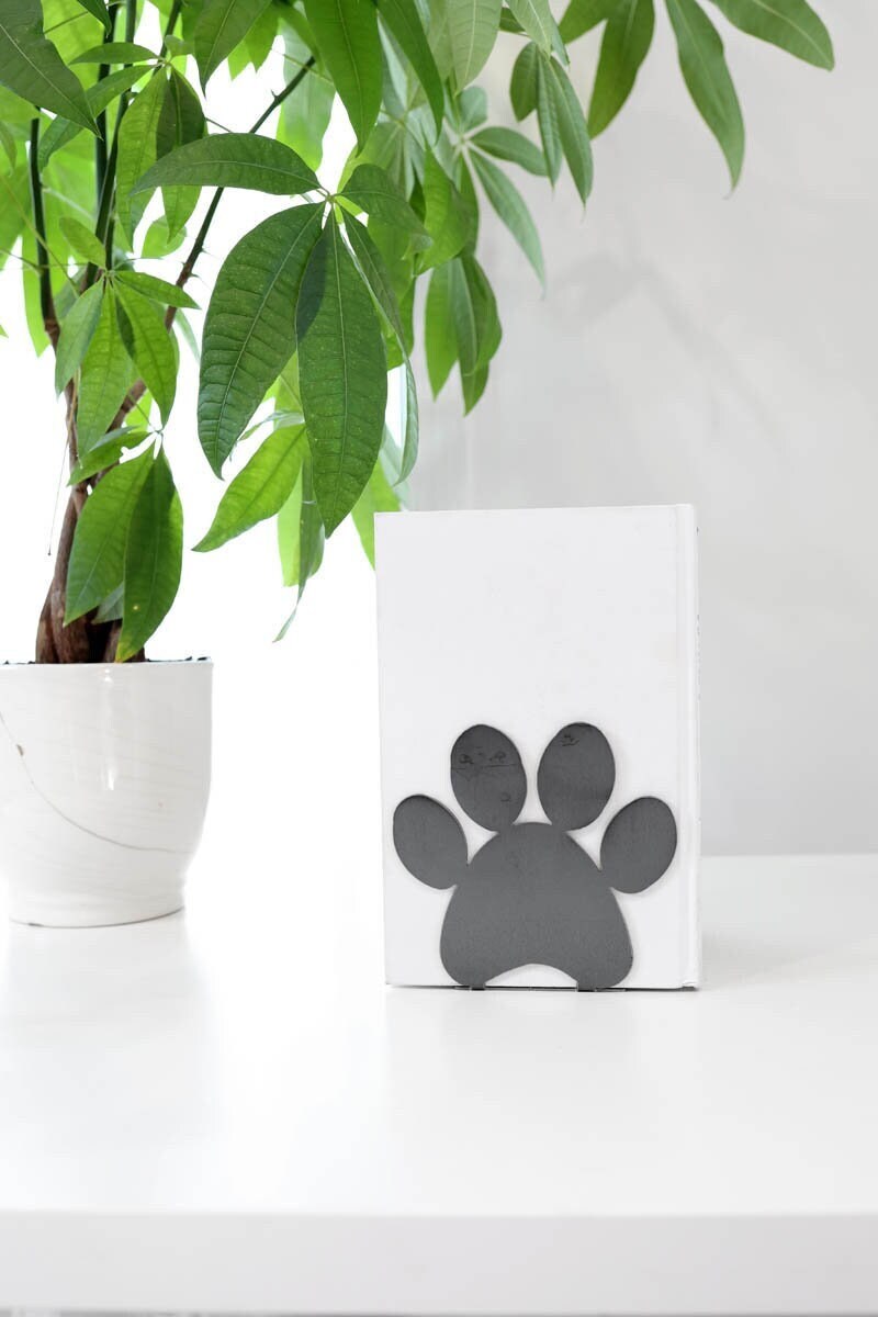 Paw Print Bookend