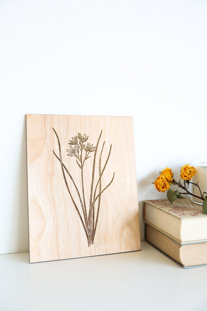 Wooden Summer Flower Panel Wall Art