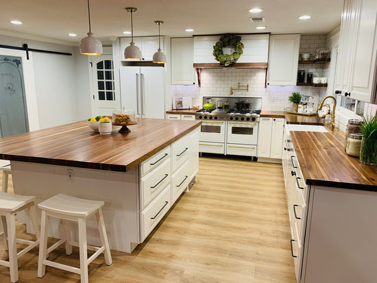 Reclaimed Walnut Butcher Block Countertop