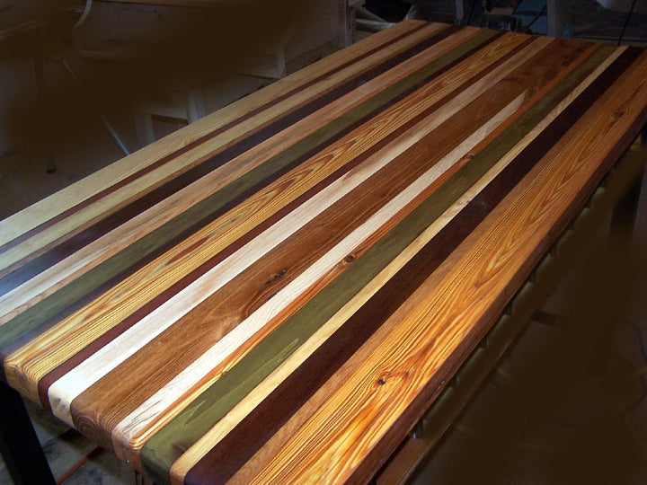 Reclaimed Wood Butcher Block Countertop