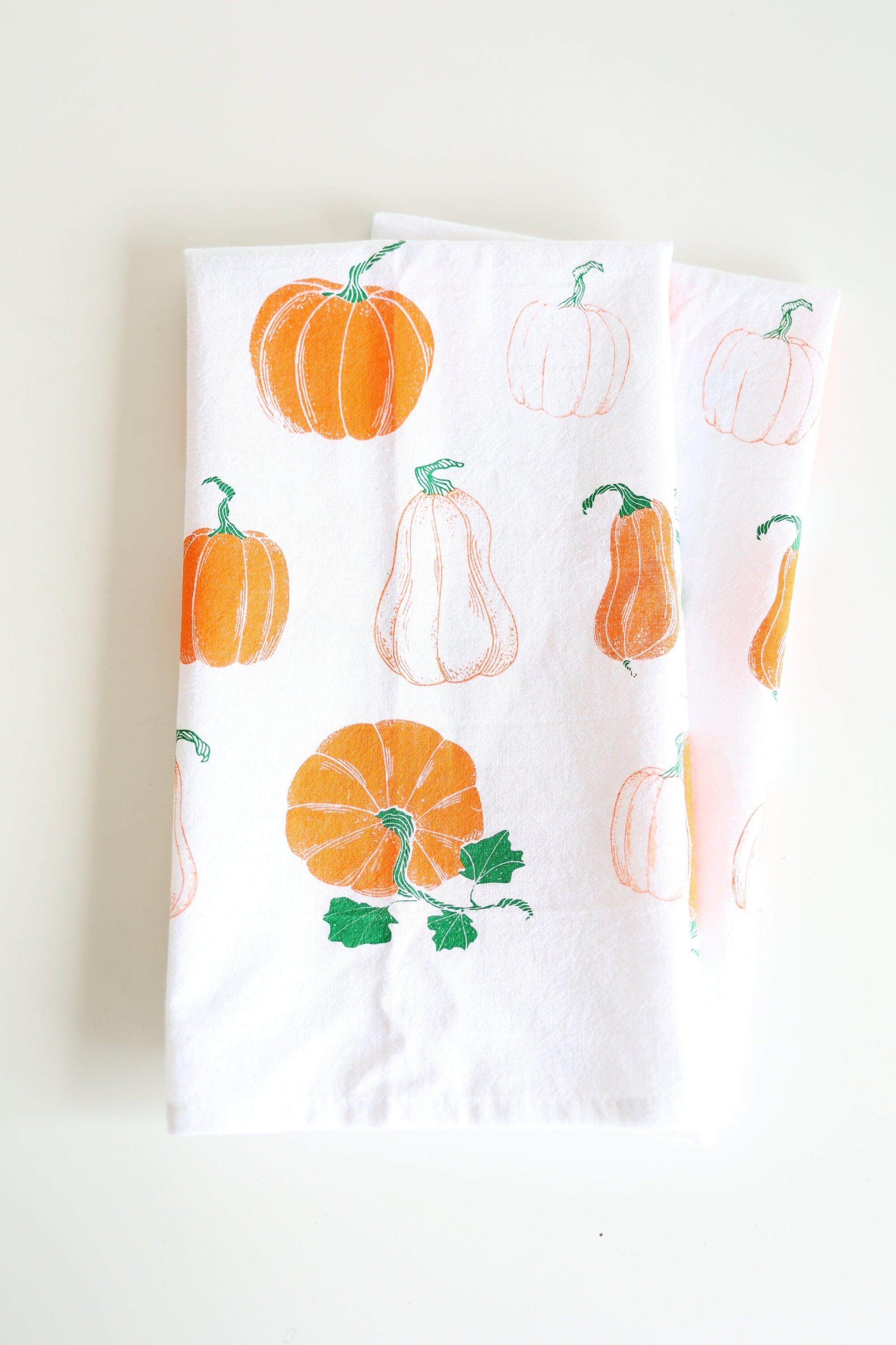 Pumpkin Pattern Tea Towel