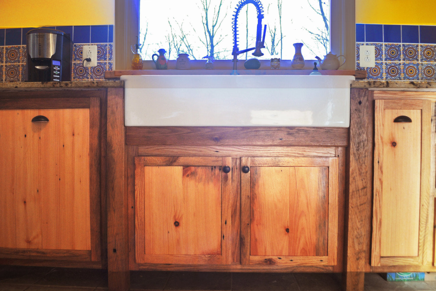 Reclaimed Wood Custom Cabinetry for Kitchen and Bath