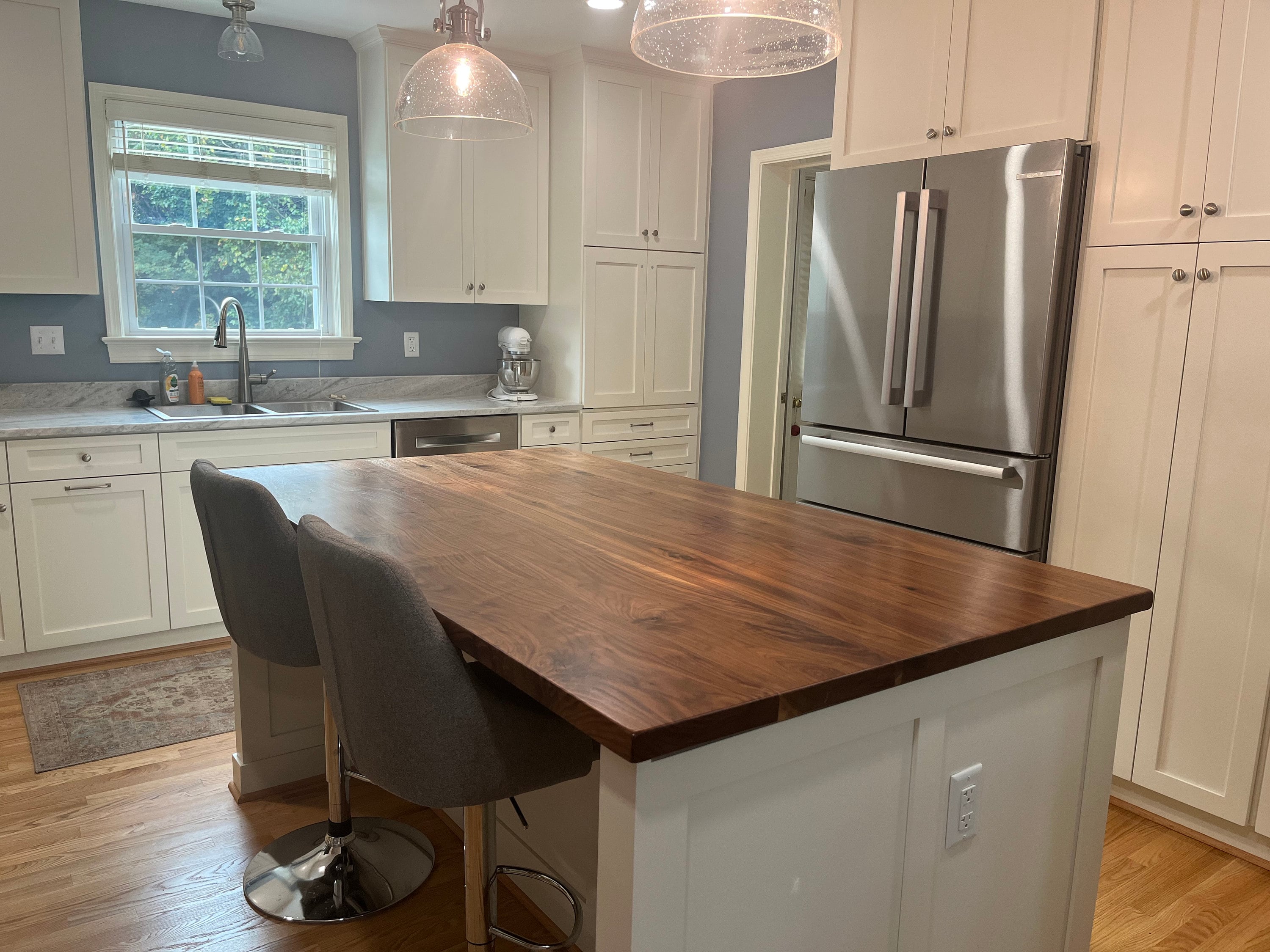 Reclaimed Walnut Butcher Block Countertop