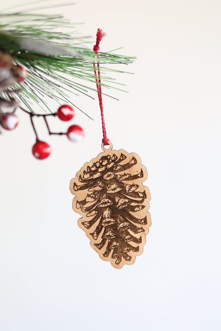 Round Pinecone Ornament