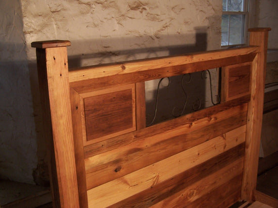 Reclaimed Barnwood Platform Bed with Storage