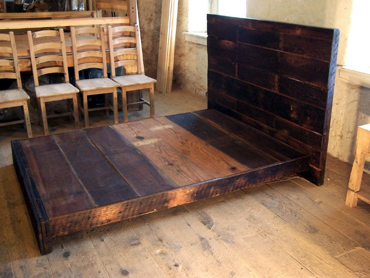 "The Asian Style" Reclaimed Wood Panel Bed