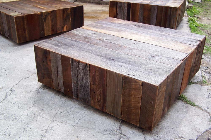 Reclaimed Barnwood Square Coffee Table