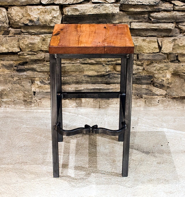 "Right Proper" Reclaimed Wood Square Stool