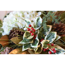 Load image into Gallery viewer, Variegated Faux Holly Stem, 18&quot;
