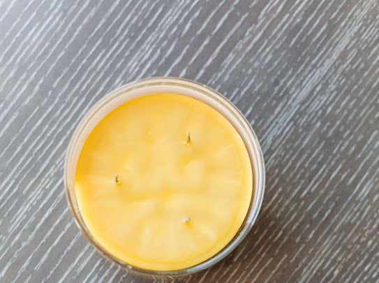 Leather & Smoke Beeswax Candle